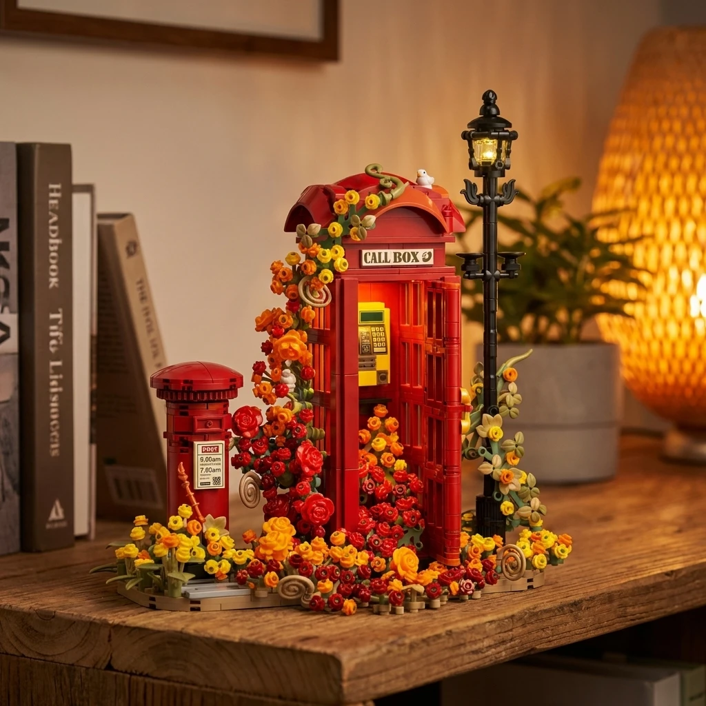 1142pcs MOC British Street View Telephone Booth Mailbox Building Blocks, Creative Architecture Model With Light, DIY Gift
1142pcs MOC British Street View Telephone Booth Mailbox Building Blocks, Creative Architecture Model With Light, DIY Gift
