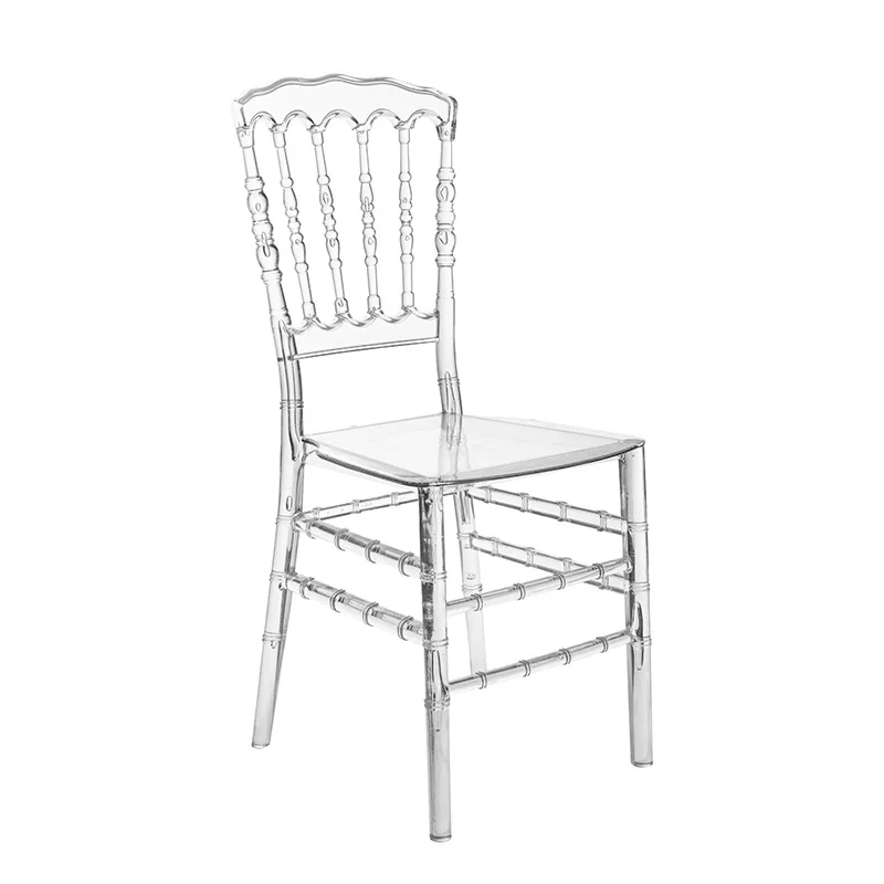 Hotel wedding hall transparent crystal chair, outdoor Napoleon bamboo chair, backrest plastic chair acrylic plastic chair
Hotel wedding hall transparent crystal chair, outdoor Napoleon bamboo chair, backrest plastic chair acrylic plastic chair