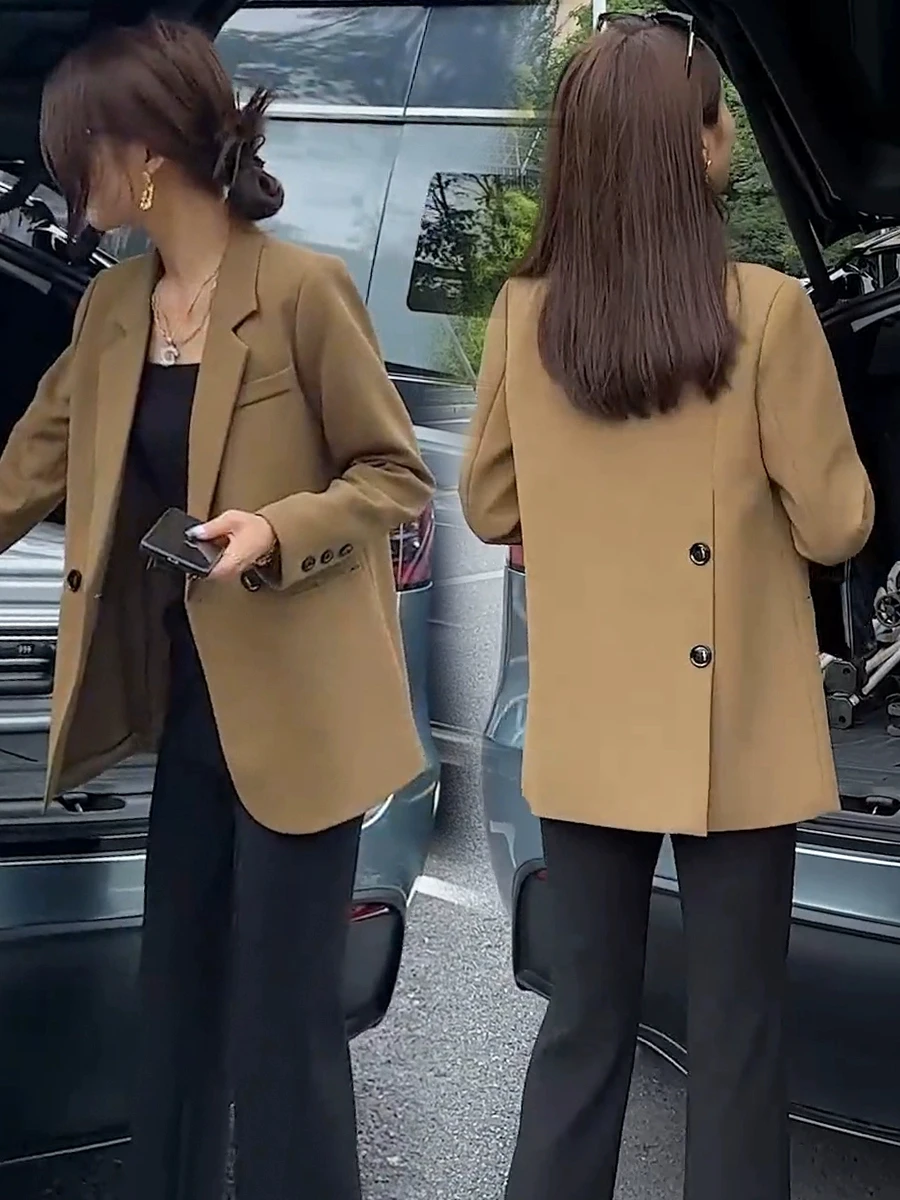 Ladies' Casual Style Small Suit Jacket Spring Autumn New Korean Loose Slimming Top Elegant Short Size Leisure West Coat
Ladies' Casual Style Small Suit Jacket Spring Autumn New Korean Loose Slimming Top Elegant Short Size Leisure West Coat