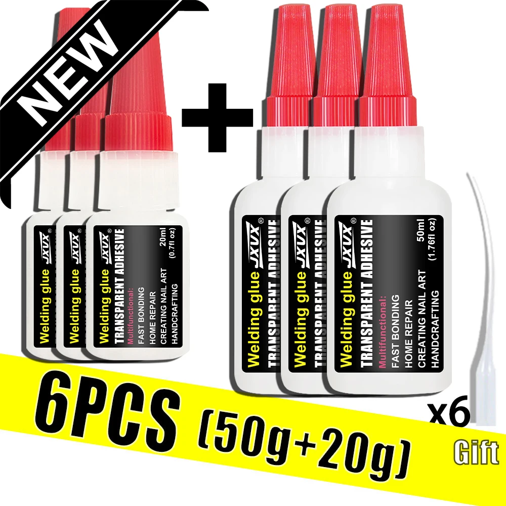 50g High-Quality Cyanoacrylate Strong Adhesive, Fast Fixing, Suitable for Wood, Plastic Toys, Car Models, Shoe Repair, One Drop of Glue: Universal Use
50g High-Quality Cyanoacrylate Strong Adhesive, Fast Fixing, Suitable for Wood, Plastic Toys, Car Models, Shoe Repair, One Drop of Glue: Universal Use