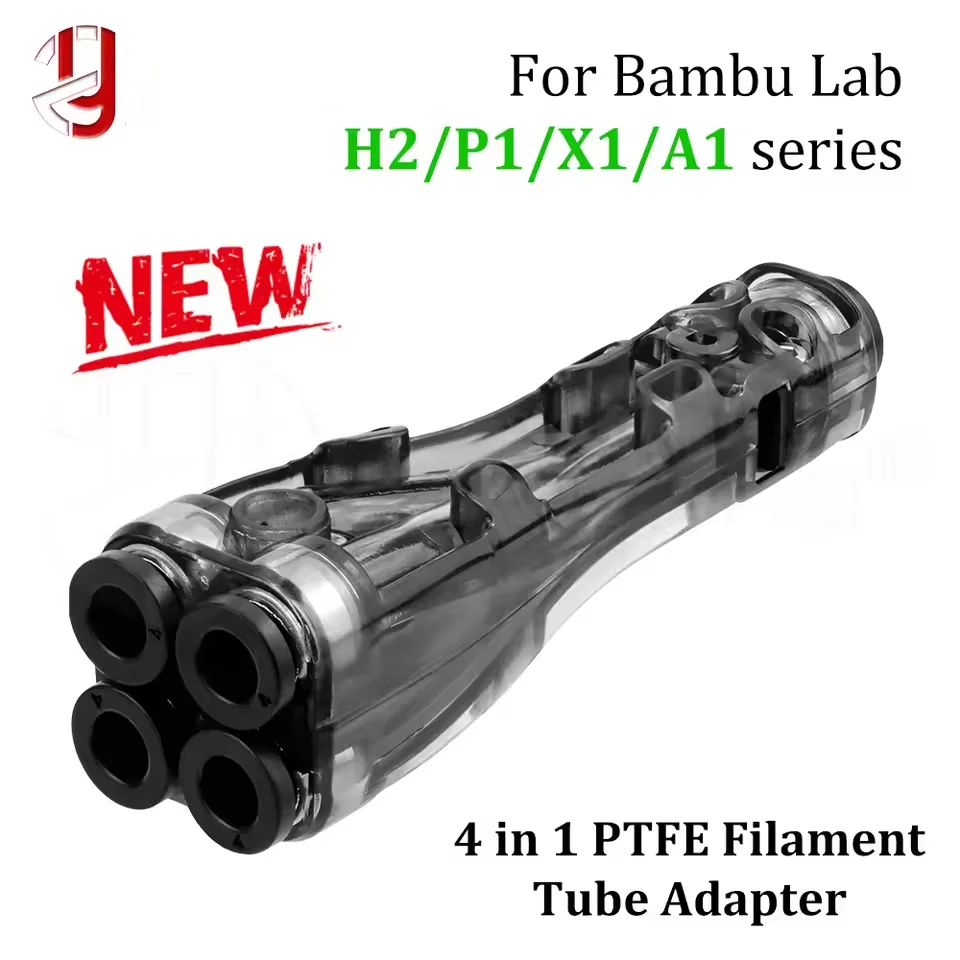 4 In 1 PTFE Filament Tube Adapter Filament Clean Pad No Clogging Multi Material Upgrade Part for BambuLab H2 P1 X1 A1 3D Printer
4 In 1 PTFE Filament Tube Adapter Filament Clean Pad No Clogging Multi Material Upgrade Part for BambuLab H2 P1 X1 A1 3D Printer
