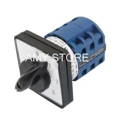 AC 660V 20A Self Locking 0-1-2-3-4-5 12 Terminals Cam Changeover Switch SZW26-20/0-5.3
AC 660V 20A Self Locking 0-1-2-3-4-5 12 Terminals Cam Changeover Switch SZW26-20/0-5.3