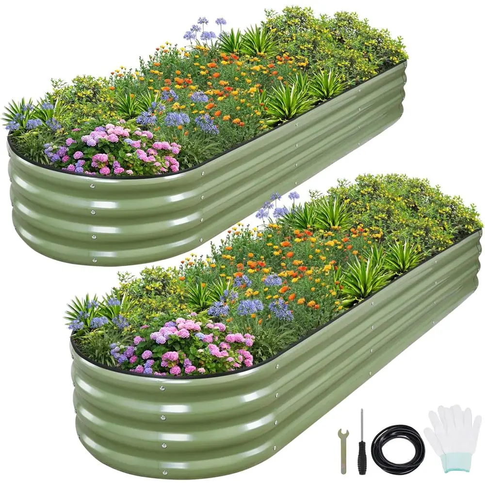 1MORE Galvanized Raised Garden Bed- Planter Garden Boxes Outdoor, Raised Beds or Gardening,Metal Garden Bed Kit or Vegetables lo
1MORE Galvanized Raised Garden Bed- Planter Garden Boxes Outdoor, Raised Beds or Gardening,Metal Garden Bed Kit or Vegetables lo