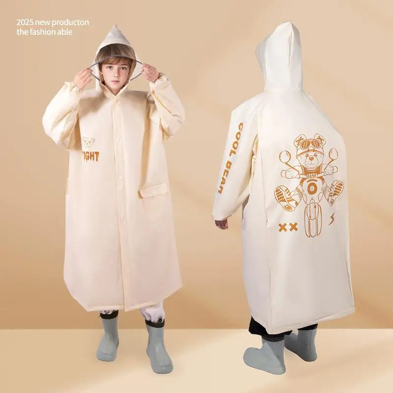 Children's Raincoat Cartoon Cute Overalls Outdoor Waterproof Rainwear for Girls Middle And Large Size Students Summer Use
Children's Raincoat Cartoon Cute Overalls Outdoor Waterproof Rainwear for Girls Middle And Large Size Students Summer Use