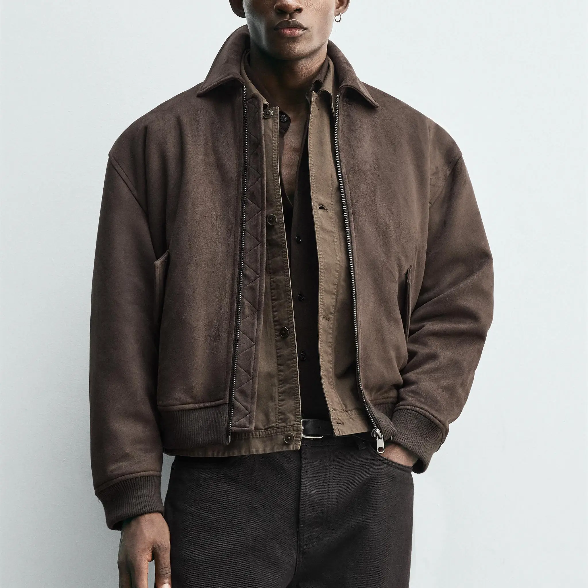 New Autumn Men's Fce Jaet Zipper Cotton Coat Smooth Surface 638302 Casual Long Sve Lapel Coat for Youth Daily Wear
New Autumn Men's Fce Jaet Zipper Cotton Coat Smooth Surface 638302 Casual Long Sve Lapel Coat for Youth Daily Wear