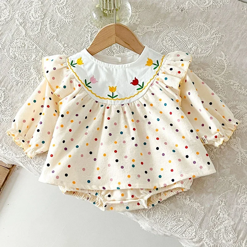 2024 New Autumn Newborn Baby Girls Bodysuits Long Sleeved Cotton Print Korean Style Climbing Suit Baby Girls Clothing
2024 New Autumn Newborn Baby Girls Bodysuits Long Sleeved Cotton Print Korean Style Climbing Suit Baby Girls Clothing