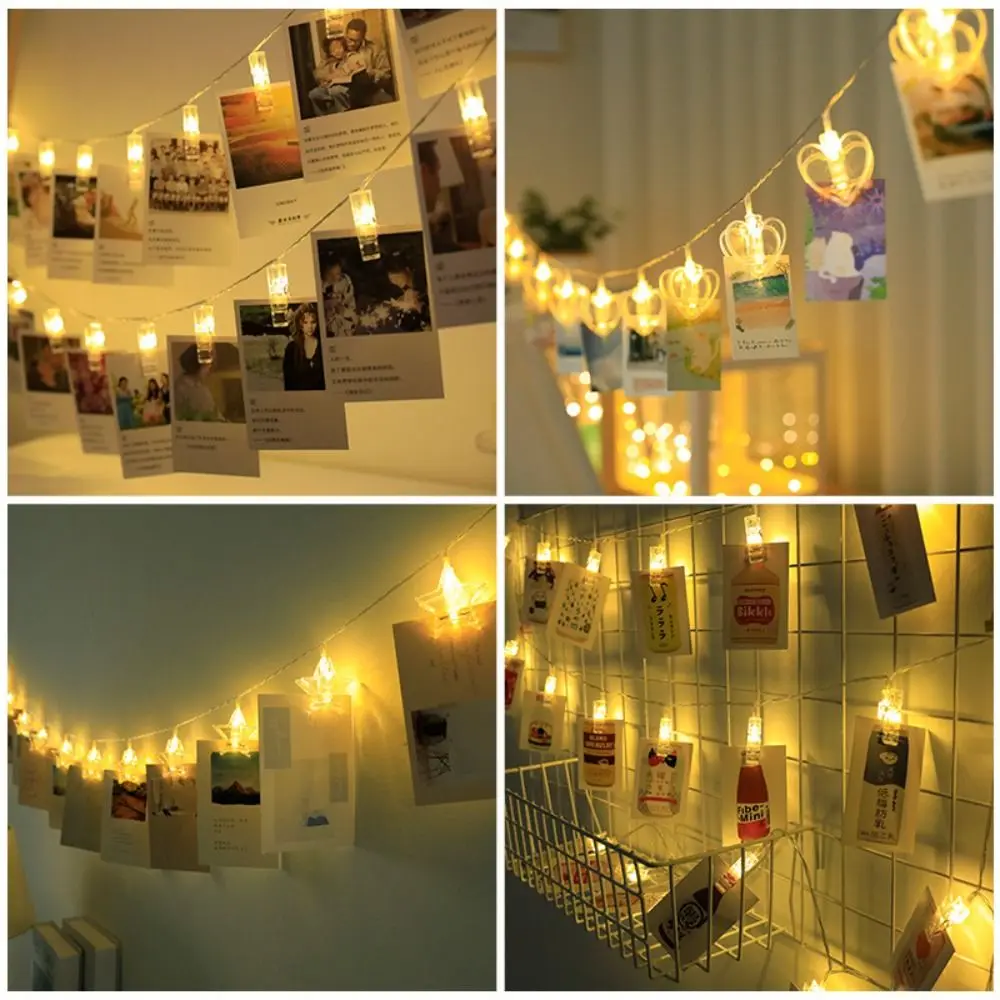 3m Photo Clips Fairy Lights Stars Battery Powered Card Clip String Lights Bright Plastic LED Photo Wall Decoration Lights
3m Photo Clips Fairy Lights Stars Battery Powered Card Clip String Lights Bright Plastic LED Photo Wall Decoration Lights