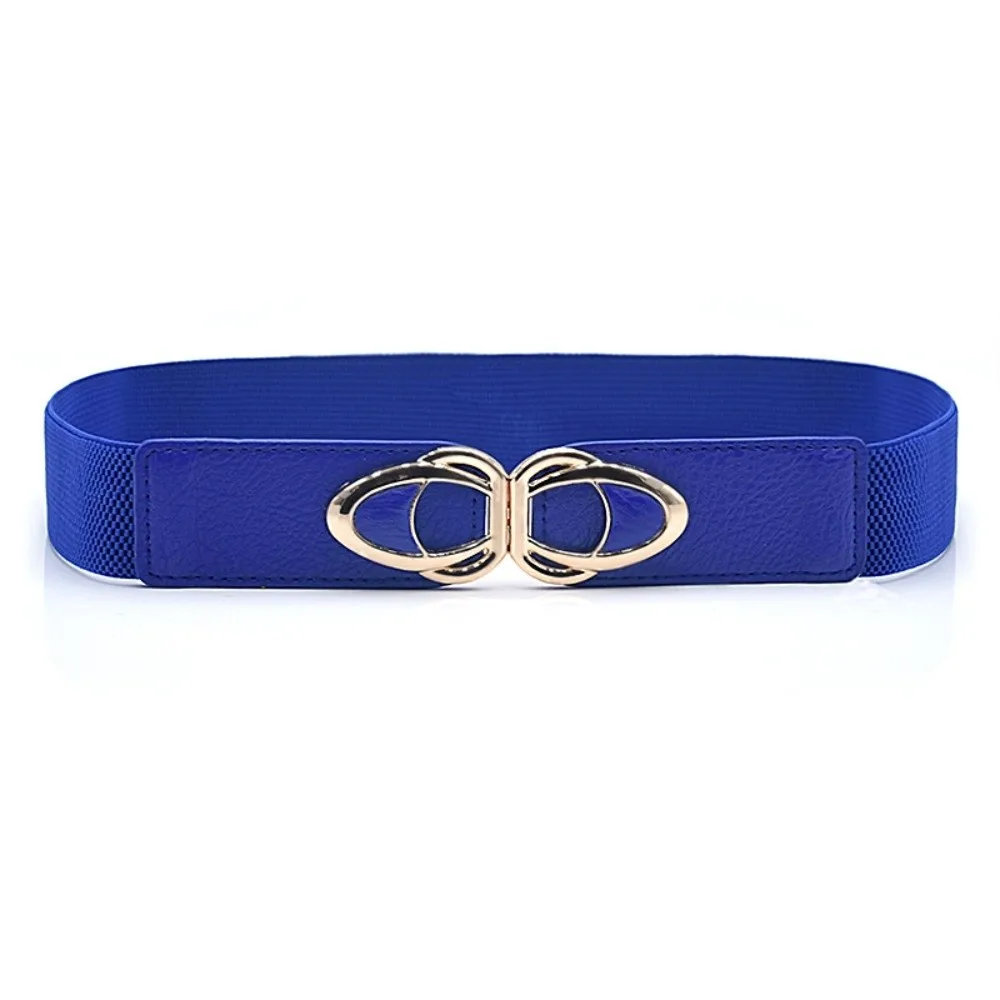 Fashion Metal Buckle Elastic Wide Belts Solid Color Comfortable Dress Belt Waist Defining Stretch Waistband Coat Accessories
Fashion Metal Buckle Elastic Wide Belts Solid Color Comfortable Dress Belt Waist Defining Stretch Waistband Coat Accessories