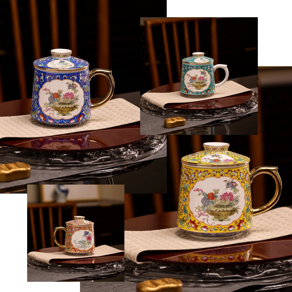 Jingdezhen tea cup, tea water separation, tea making, porcelain cup, office and household large capacity with lid filter, tea wa
Jingdezhen tea cup, tea water separation, tea making, porcelain cup, office and household large capacity with lid filter, tea wa