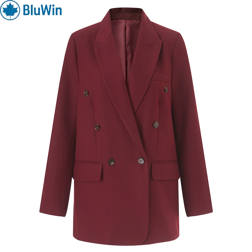URBANCHIC Autumn Winter Wine Red Double-Breasted Blazer Coat – Women’s Elegant Mid-Length Suit Jacket for Cross-Border Fashion
URBANCHIC Autumn Winter Wine Red Double-Breasted Blazer Coat – Women’s Elegant Mid-Length Suit Jacket for Cross-Border Fashion