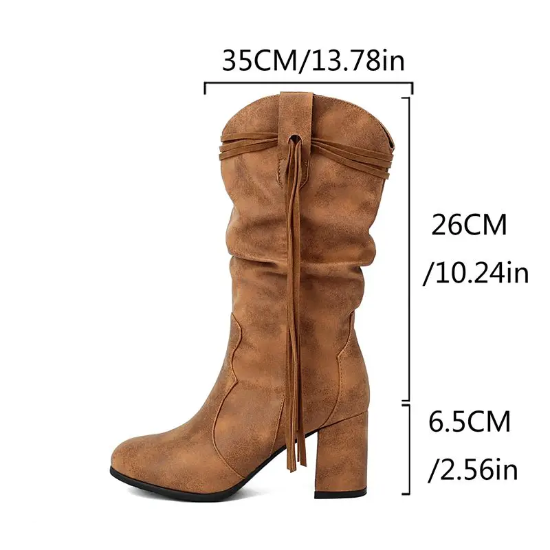 Girseaby Vintage Women Ankle Boots Round Toe Block Heels 6.5cm Slip On 47 48 Fringe Daily Female Shoes
Girseaby Vintage Women Ankle Boots Round Toe Block Heels 6.5cm Slip On 47 48 Fringe Daily Female Shoes