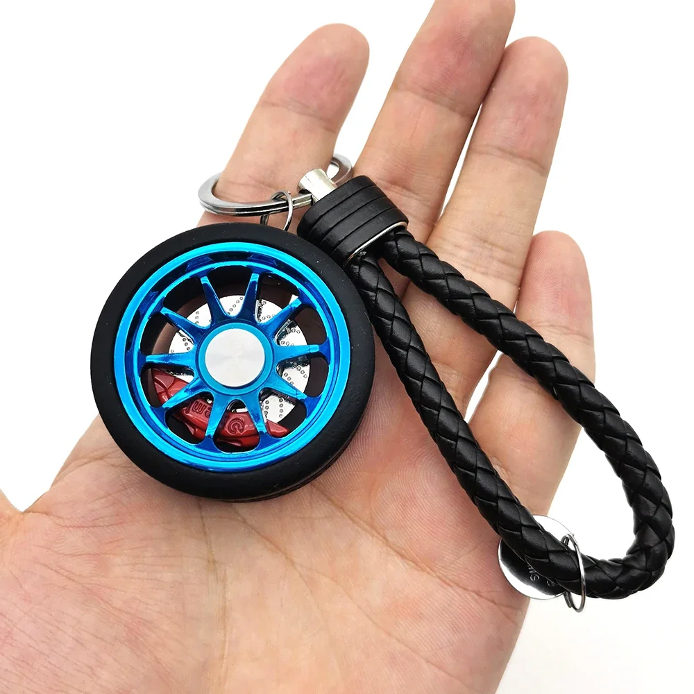 Luxury Auto Wheel Hub Keychain RIM wheel keychain Alloy Car wheel keychain Creative Lanyard Car KeyRing Metal with Brake Discs
Luxury Auto Wheel Hub Keychain RIM wheel keychain Alloy Car wheel keychain Creative Lanyard Car KeyRing Metal with Brake Discs