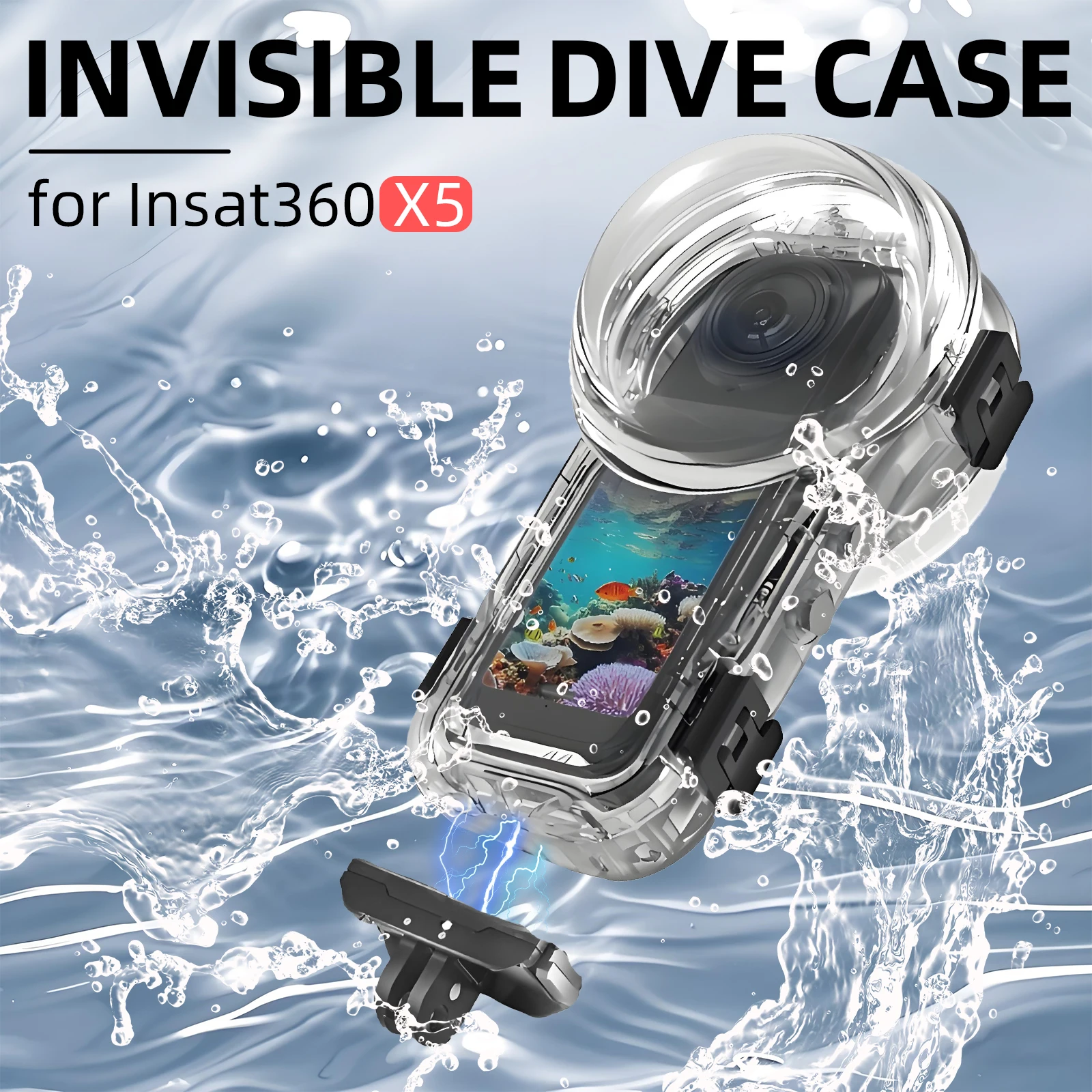 Магнитный невидимый чехол для дайвинга для Insta360 X5, водонепроницаемая крышка корпуса, корпус для подводного дайвинга для Insta360 X5, аксессуары
Магнитный невидимый чехол для дайвинга для Insta360 X5, водонепроницаемая крышка корпуса, корпус для подводного дайвинга для Insta360 X5, аксессуары