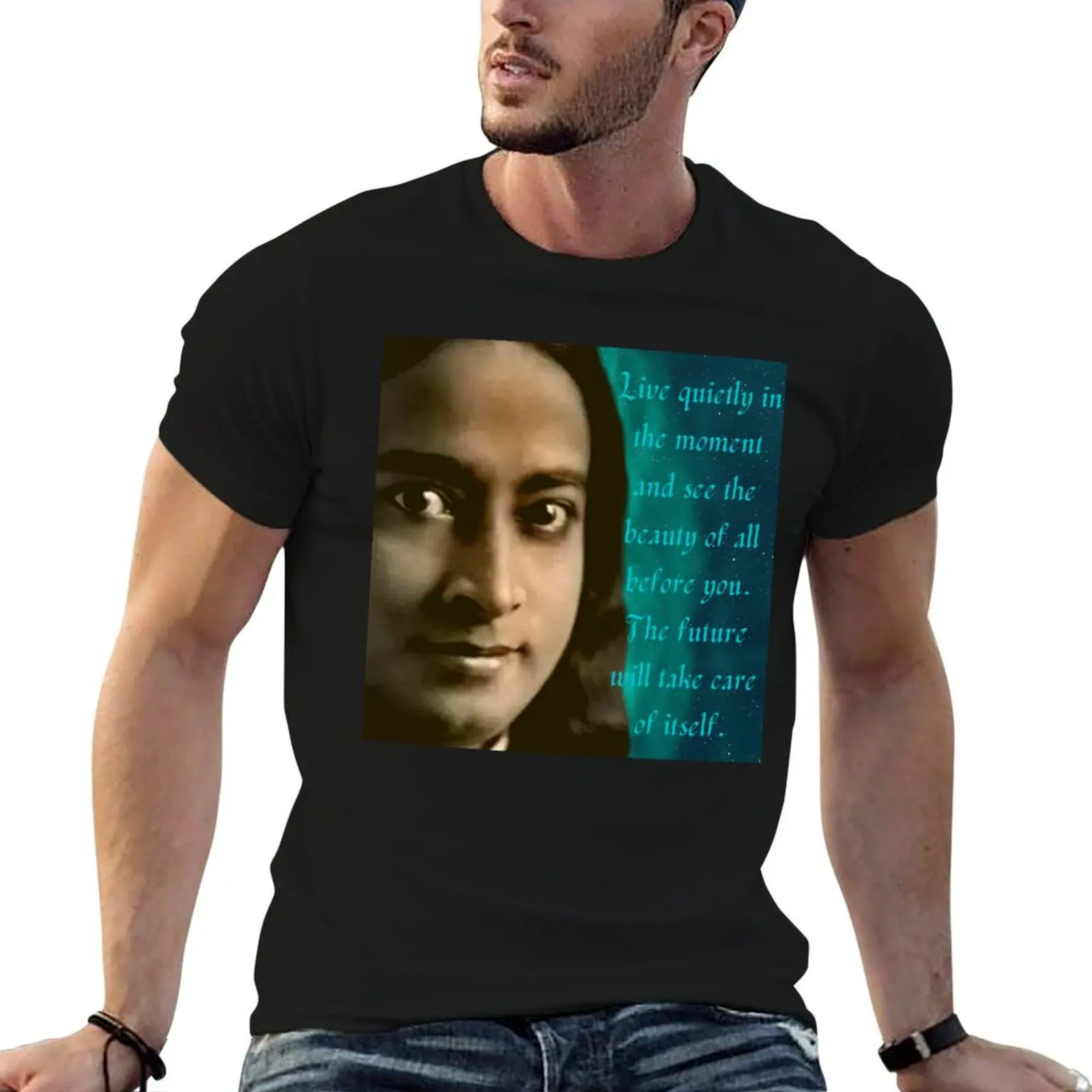 Paramahansa Yogananda Photo and Quote. T-Shirt man t shirts for men man t shirts high quality luxury brand T-Shirt
Paramahansa Yogananda Photo and Quote. T-Shirt man t shirts for men man t shirts high quality luxury brand T-Shirt