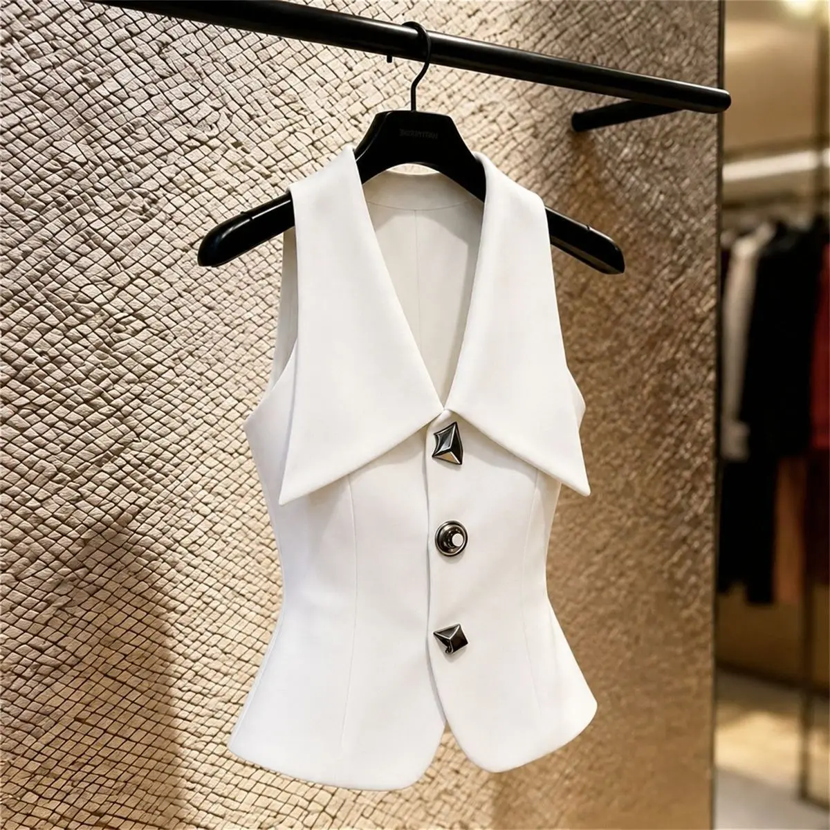 Ladies Simplicity Elegant Buttons Solid Color Tank Top Women Clothing Summer 2026 New All-match Slim Temperament Corset Top Tee
Ladies Simplicity Elegant Buttons Solid Color Tank Top Women Clothing Summer 2026 New All-match Slim Temperament Corset Top Tee