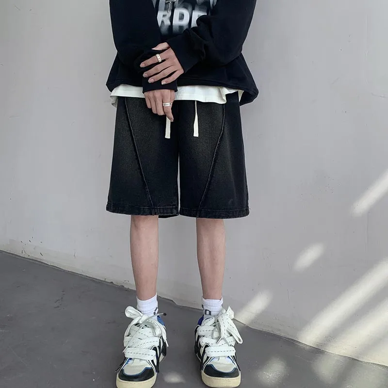 Retro Waed American Sle Loose Fit Straight Leg ort Jeans Men's Summer Trendy Brand Casual Pants High Street Five-Point
Retro Waed American Sle Loose Fit Straight Leg ort Jeans Men's Summer Trendy Brand Casual Pants High Street Five-Point