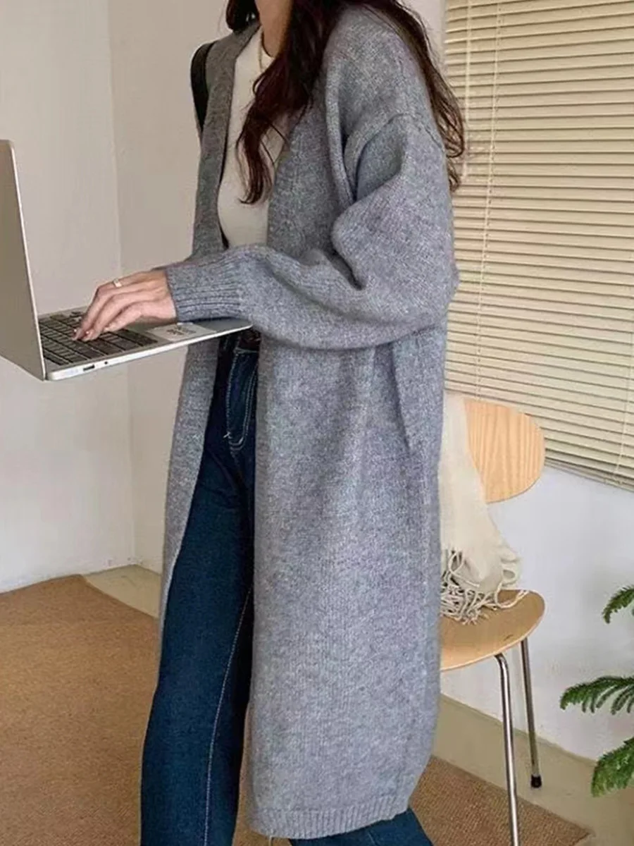 Long Cardigan for women 2024 winter clothes Knitted fluffy long sleeve sweater coat clotkorean style warm vintage E1436
Long Cardigan for women 2024 winter clothes Knitted fluffy long sleeve sweater coat clotkorean style warm vintage E1436