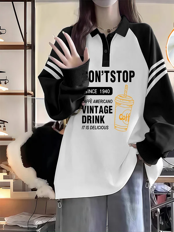 Retro Color Block Neck Hoodie Women's Spring Autumn Winter New Korean Version Fleece Lined Hatless Jacket Sweet Style
Retro Color Block Neck Hoodie Women's Spring Autumn Winter New Korean Version Fleece Lined Hatless Jacket Sweet Style
