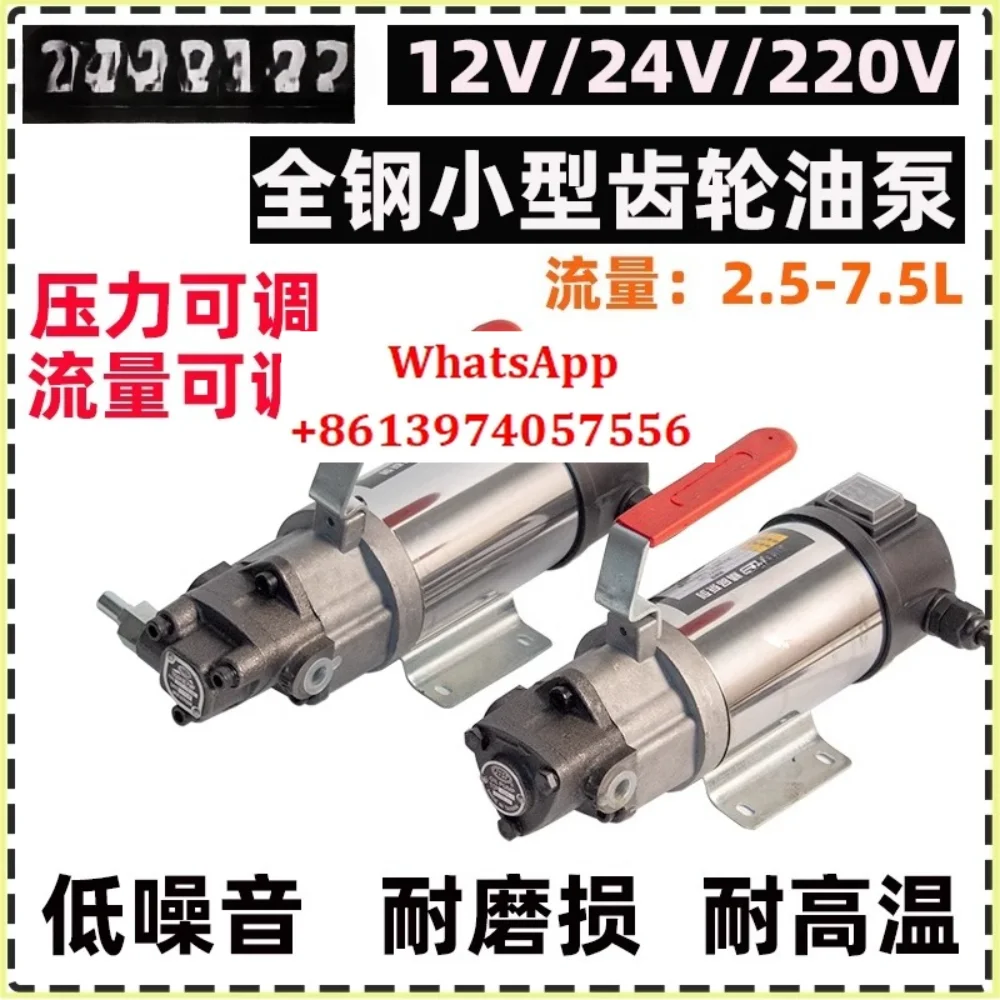 Small DC motor oil pump 12V/24V220V gear oil pump Electric cycloid pump pumping hydraulic oil gear reducer
Small DC motor oil pump 12V/24V220V gear oil pump Electric cycloid pump pumping hydraulic oil gear reducer