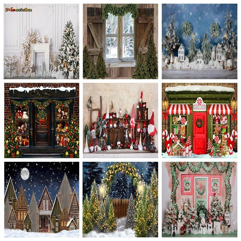 Mocsicka Winter Christmas Theme Party Decoration Backdrop Xmas Tree Gifts House Window Starry Sky Background Studio Photobooth
Mocsicka Winter Christmas Theme Party Decoration Backdrop Xmas Tree Gifts House Window Starry Sky Background Studio Photobooth