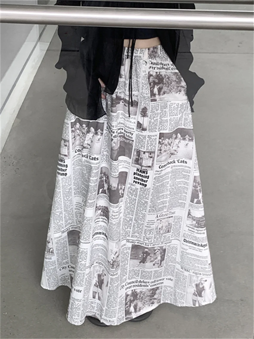 Alien Kitty New Arrival Autumn Maxi Printed Skirts Women Chic A-Line Daily Loose High Waist Elegant Office Lady Vintage Slim
Alien Kitty New Arrival Autumn Maxi Printed Skirts Women Chic A-Line Daily Loose High Waist Elegant Office Lady Vintage Slim