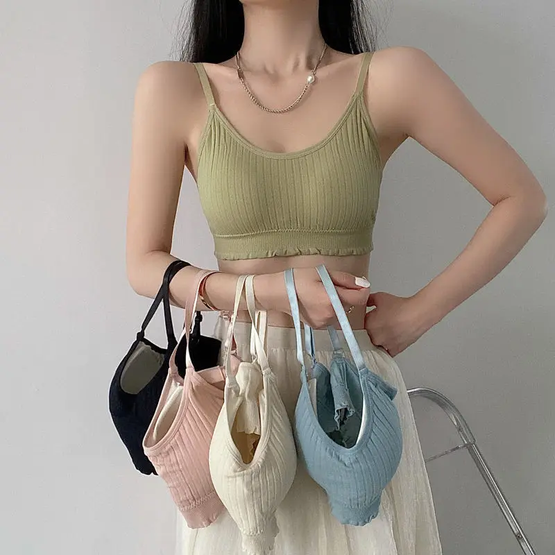 Summer solid color without steel ring, girls' suspender, beautiful back underwear, seamless and comfortable for students to wear
Summer solid color without steel ring, girls' suspender, beautiful back underwear, seamless and comfortable for students to wear
