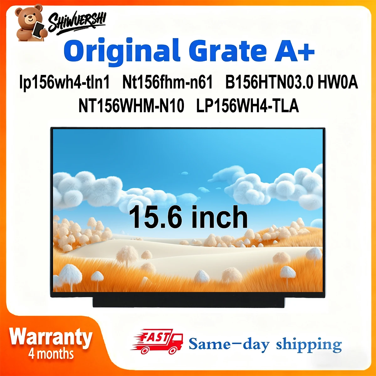 Оригинальный новый A + 15,6-дюймовый ЖК-экран для ноутбука LP156WH4 TLN1 NT156FHM N61 B156HTN03.0 HW0A NT156WHM N10 LP156WH4 TLA1 B156HAN03.0
Оригинальный новый A + 15,6-дюймовый ЖК-экран для ноутбука LP156WH4 TLN1 NT156FHM N61 B156HTN03.0 HW0A NT156WHM N10 LP156WH4 TLA1 B156HAN03.0