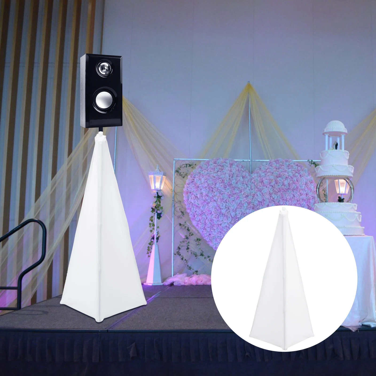 Speaker Stand Cover Protective Case for Tripod Stand Dustproof Portable Outdoor Use Stage Accessory Speaker Sleeve Polyester
Speaker Stand Cover Protective Case for Tripod Stand Dustproof Portable Outdoor Use Stage Accessory Speaker Sleeve Polyester