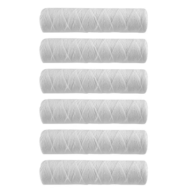 AEE4-10 Micrometre String Wound Sediment Water Filter Cartridge,6 Pack,Whole House Sediment Filtration,Universal
AEE4-10 Micrometre String Wound Sediment Water Filter Cartridge,6 Pack,Whole House Sediment Filtration,Universal