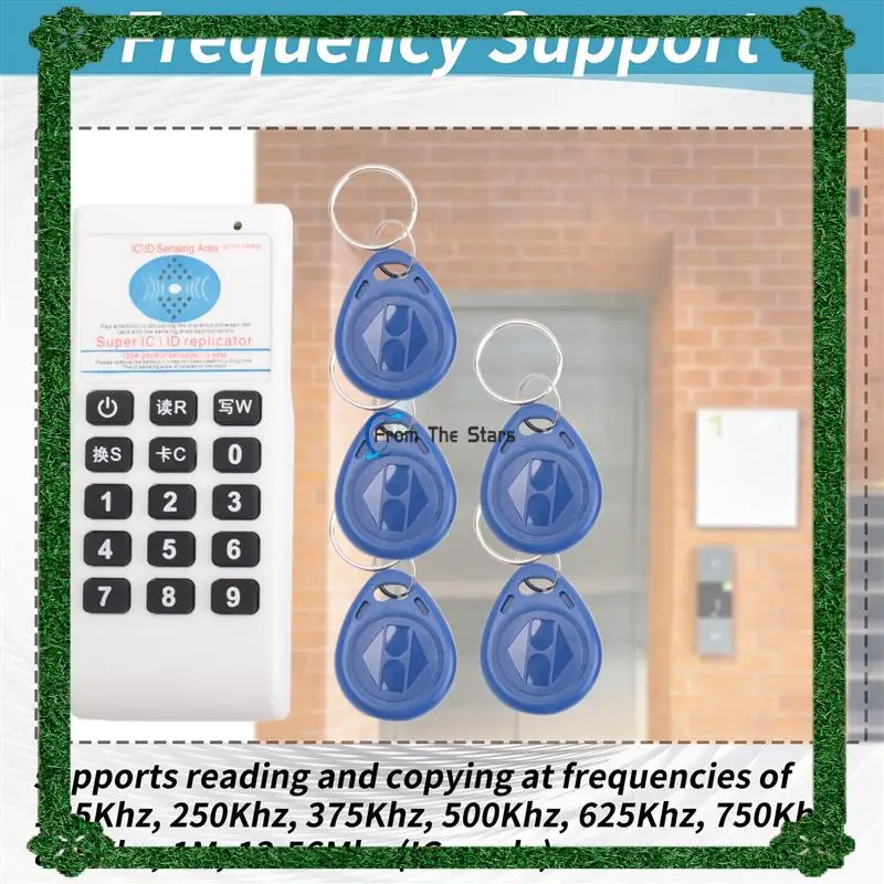 RFID NFC IC Card Reader & Writer +5XT5577 Брелок 125 кГц-13,56 МГц Дубликатор RFID Считыватель смарт-карт Дубликатор IC ID
RFID NFC IC Card Reader & Writer +5XT5577 Брелок 125 кГц-13,56 МГц Дубликатор RFID Считыватель смарт-карт Дубликатор IC ID