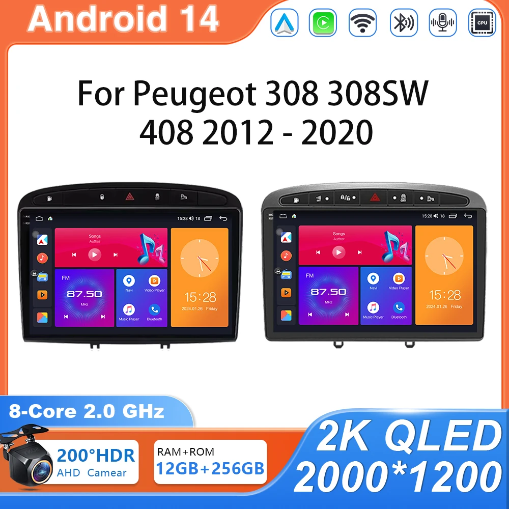 Автомобильный радиоприемник Android 14 для Peugeot 408 308 308SW 2din, беспроводной Carplay Android Auto Multimidia, видеоплеер GPS 4G без 2din WIFi
Автомобильный радиоприемник Android 14 для Peugeot 408 308 308SW 2din, беспроводной Carplay Android Auto Multimidia, видеоплеер GPS 4G без 2din WIFi