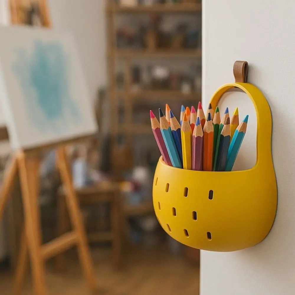 Magnetic Pear-shaped Cutlery Holder Hollow Out No Punching Required Kitchen Tableware Drainer Cartoon Drain Pen Holder
Magnetic Pear-shaped Cutlery Holder Hollow Out No Punching Required Kitchen Tableware Drainer Cartoon Drain Pen Holder