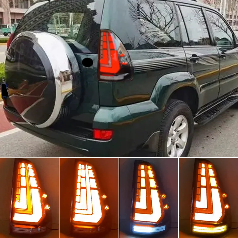 Car LED Tail Light Taillight For Toyota Prado LC120 03-09 modified Rear Fog Lamp + Brake Lamp + Reverse + Dynamic Turn Signal
Car LED Tail Light Taillight For Toyota Prado LC120 03-09 modified Rear Fog Lamp + Brake Lamp + Reverse + Dynamic Turn Signal