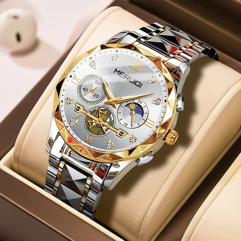 Мужские золотисто-серые спортивные часы в стиле кросс-кантри с изображением солнца и луны, многофункциональные, кварцевые.
Мужские золотисто-серые спортивные часы в стиле кросс-кантри с изображением солнца и луны, многофункциональные, кварцевые.