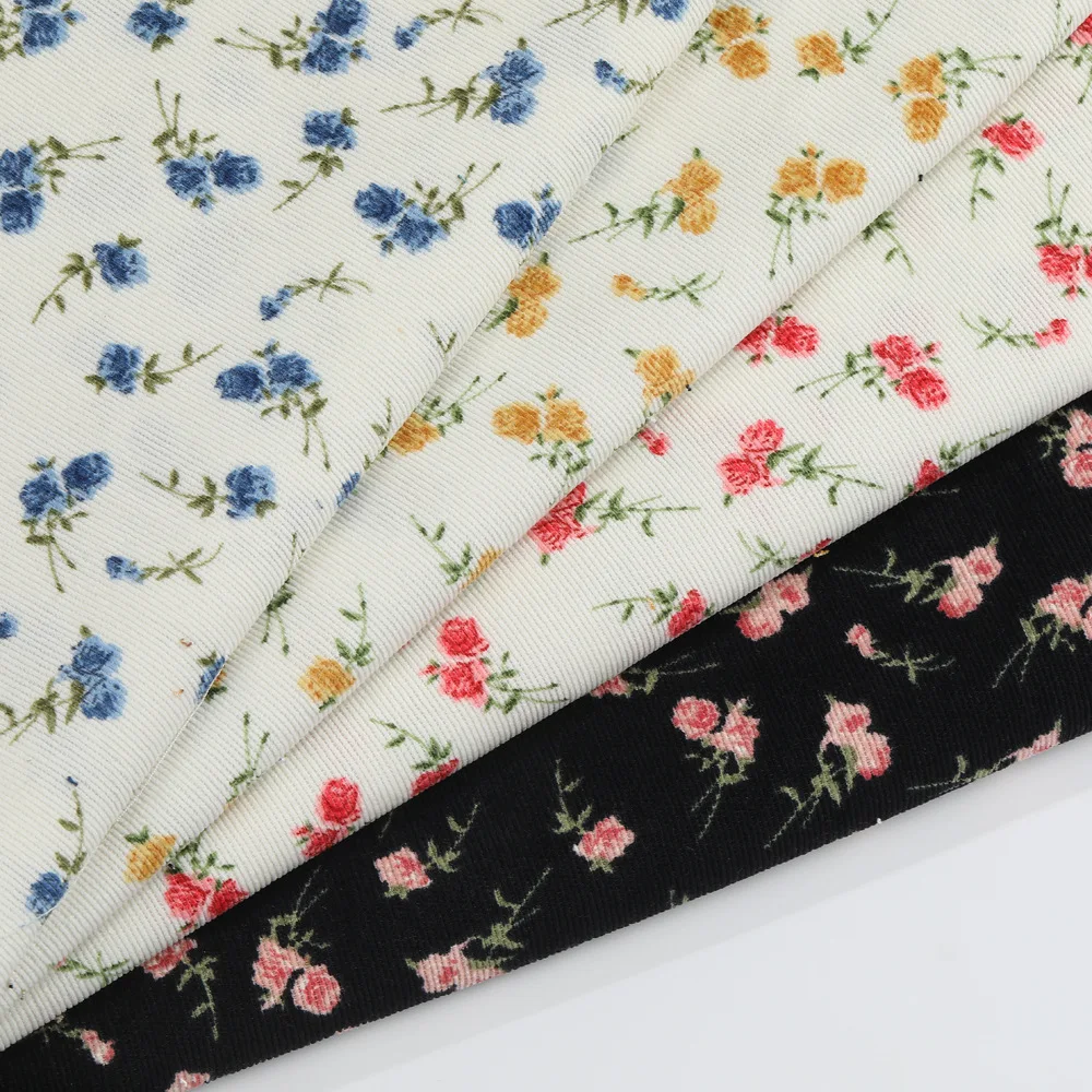 1 Meter Floral Printed DIY Apparel Sewing Fabric Pants Dress Making Supplies Ribbed Corduroy Thick High Quality Cloth Material
1 Meter Floral Printed DIY Apparel Sewing Fabric Pants Dress Making Supplies Ribbed Corduroy Thick High Quality Cloth Material