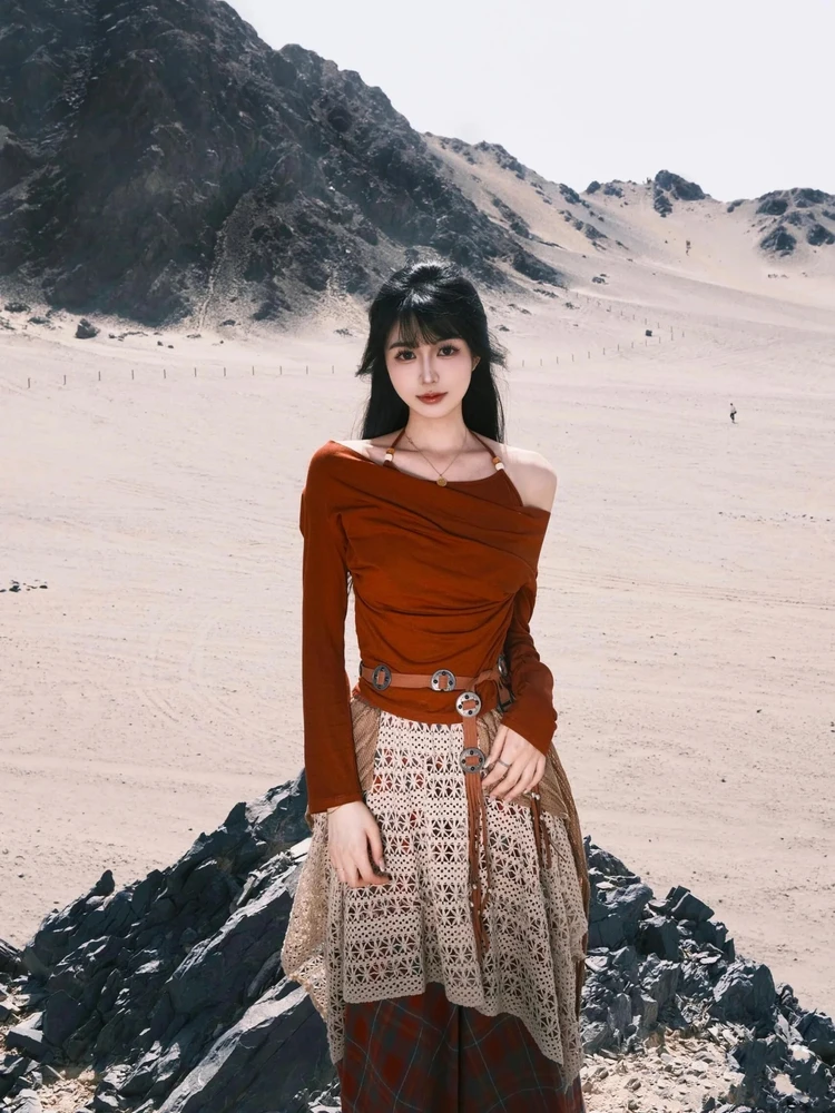 Travel Fashion Women's T-Shirt Neck Hanging Plaid Skirt Set Autumn Season Casual Wear Breathable Polyester Fabric High Waist
Travel Fashion Women's T-Shirt Neck Hanging Plaid Skirt Set Autumn Season Casual Wear Breathable Polyester Fabric High Waist