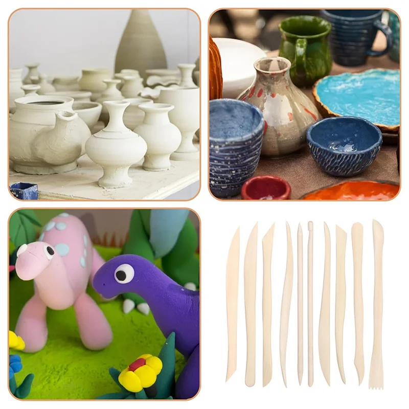 ABZC-6.2" Clay Modeling Tools Smooth Double Ended 50PCS Wooden Clay Sculpting Tools,Polymer Clays Tool Sculpting
ABZC-6.2" Clay Modeling Tools Smooth Double Ended 50PCS Wooden Clay Sculpting Tools,Polymer Clays Tool Sculpting