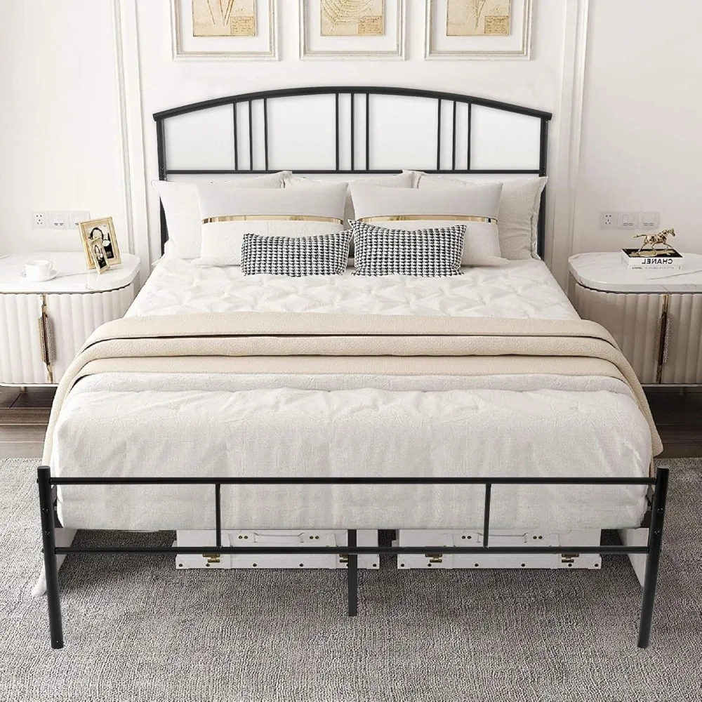 Queen Size Bed Frame with Headboard and Footboard, Metal Platform Mattress Foundation, Sturdy Steel Sla,Under Bed Storage
Queen Size Bed Frame with Headboard and Footboard, Metal Platform Mattress Foundation, Sturdy Steel Sla,Under Bed Storage