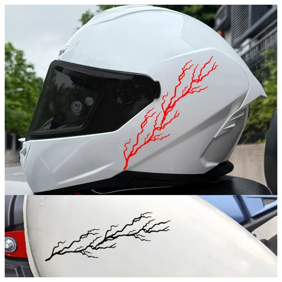 Reflective Motorcycle Sticker Creative Lightning Decal for Helmet Scooter Fuel Tank Side Panel Front Fairing Waterproof Vinyl
Reflective Motorcycle Sticker Creative Lightning Decal for Helmet Scooter Fuel Tank Side Panel Front Fairing Waterproof Vinyl