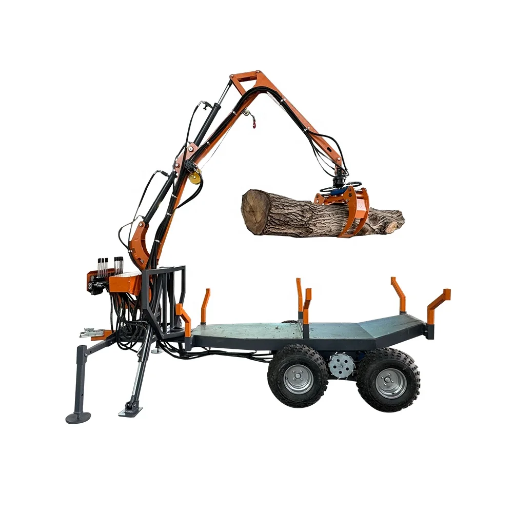 CE Certified 1.5T & 2T PTO Self-Loading UTV Log Trailer 18hp Gasoline & Diesel Engine for Forestry Use ATV Quality Assurance
CE Certified 1.5T & 2T PTO Self-Loading UTV Log Trailer 18hp Gasoline & Diesel Engine for Forestry Use ATV Quality Assurance