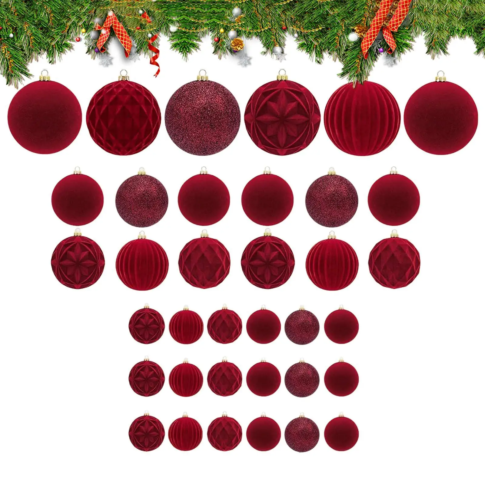 Рождественские шары, 36 предметов, элегантный рождественский декор, красные, зеленые флокированные шары, украшения для елочного венок, двери, окна, гирлянды
Рождественские шары, 36 предметов, элегантный рождественский декор, красные, зеленые флокированные шары, украшения для елочного венок, двери, окна, гирлянды