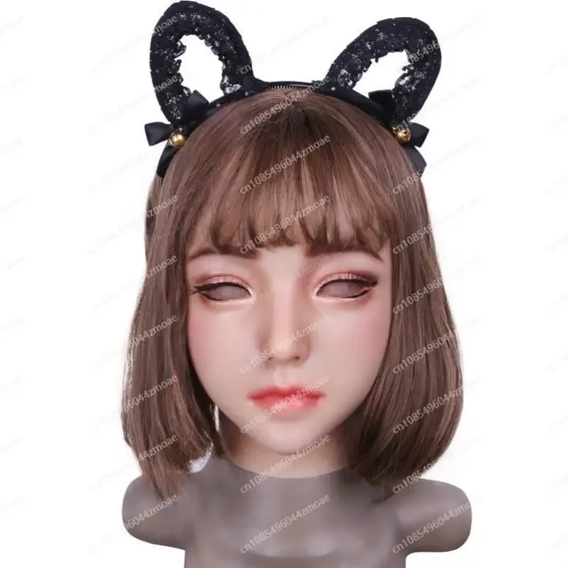 Mask adult full face silicone, fake girl surface, with male to female headgear, all-inclusive cosplay simulation for men
Mask adult full face silicone, fake girl surface, with male to female headgear, all-inclusive cosplay simulation for men