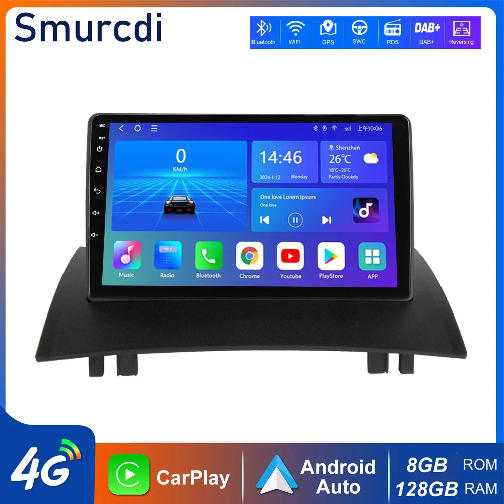 Android 16 For Renault Megane 2 2002-2009 Android Car Radio Multimedia Video Player GPS Stereo CarPlay Auto 4G+WiFi Navigation
Android 16 For Renault Megane 2 2002-2009 Android Car Radio Multimedia Video Player GPS Stereo CarPlay Auto 4G+WiFi Navigation