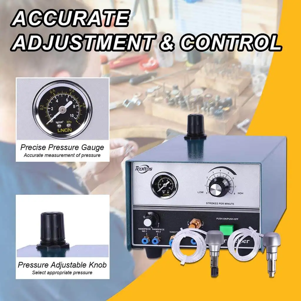 High Quality Graver Helper Pneumatic Engraving Machine ZB-60 with Two Handpieces Jewelry Tools & Equipment 110V/220V
High Quality Graver Helper Pneumatic Engraving Machine ZB-60 with Two Handpieces Jewelry Tools & Equipment 110V/220V