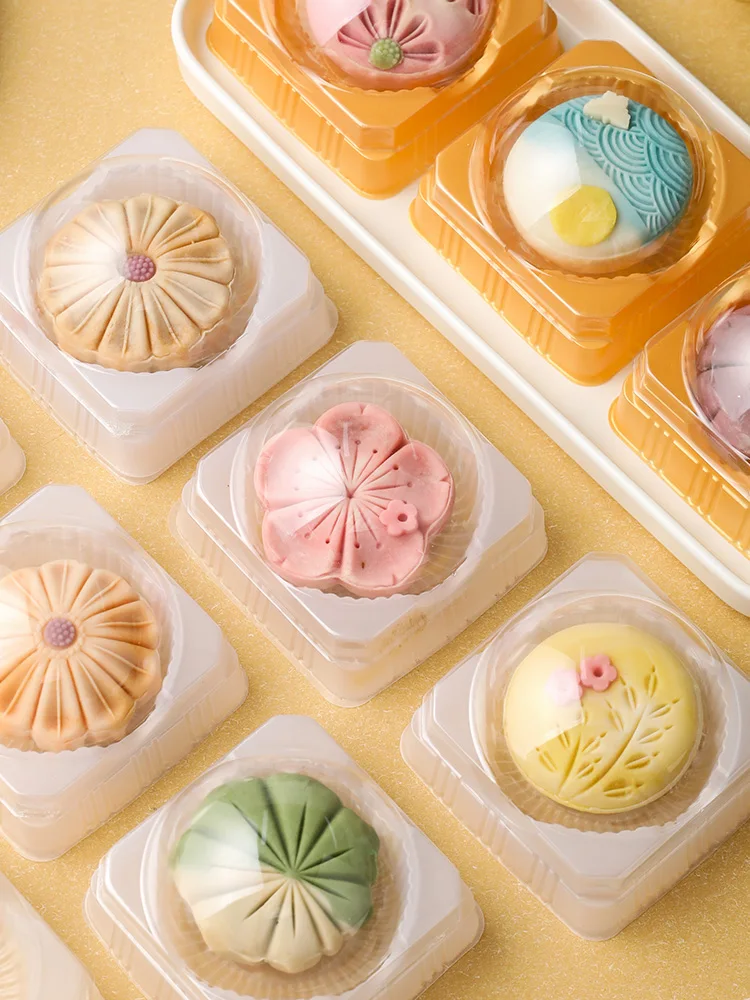 Прозрачная пластиковая упаковочная коробка для кондитерских изделий, индивидуальная, круглая и квадратная, для лунных пирожных и выпечки, с подставкой-держателем
Прозрачная пластиковая упаковочная коробка для кондитерских изделий, индивидуальная, круглая и квадратная, для лунных пирожных и выпечки, с подставкой-держателем