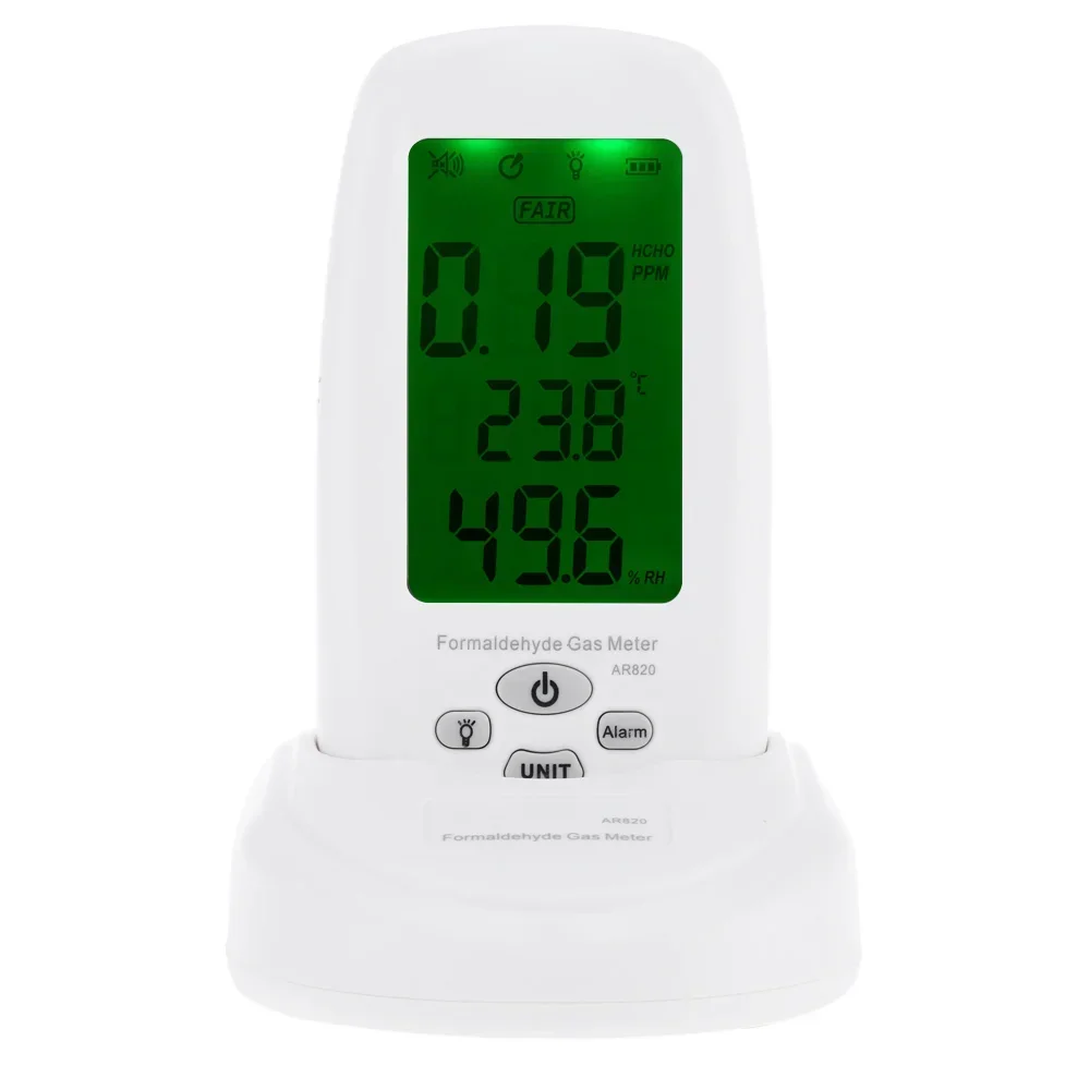 Formaldehyde detector 5 PPM pollution meter test HCHO gas detector indoor Air Quality Monitor measurement Thermometer Hygrometer
Formaldehyde detector 5 PPM pollution meter test HCHO gas detector indoor Air Quality Monitor measurement Thermometer Hygrometer