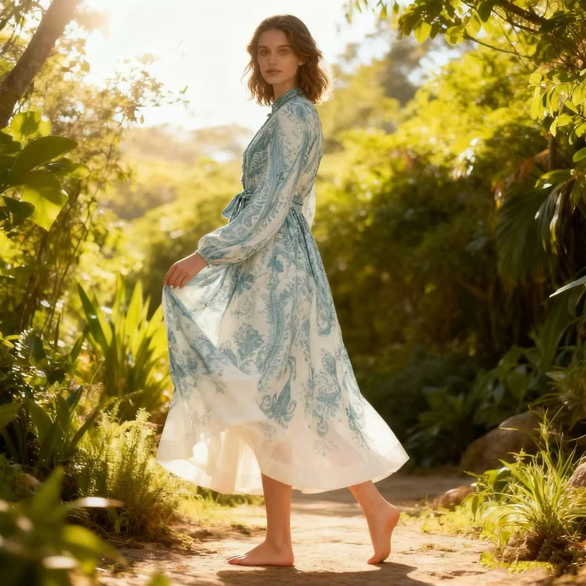 Длинное льняное облегающее платье Heavy Embellied с фонарями и праздничной юбкой трапециевидной формы с высокой талией Long Sve
Длинное льняное облегающее платье Heavy Embellied с фонарями и праздничной юбкой трапециевидной формы с высокой талией Long Sve