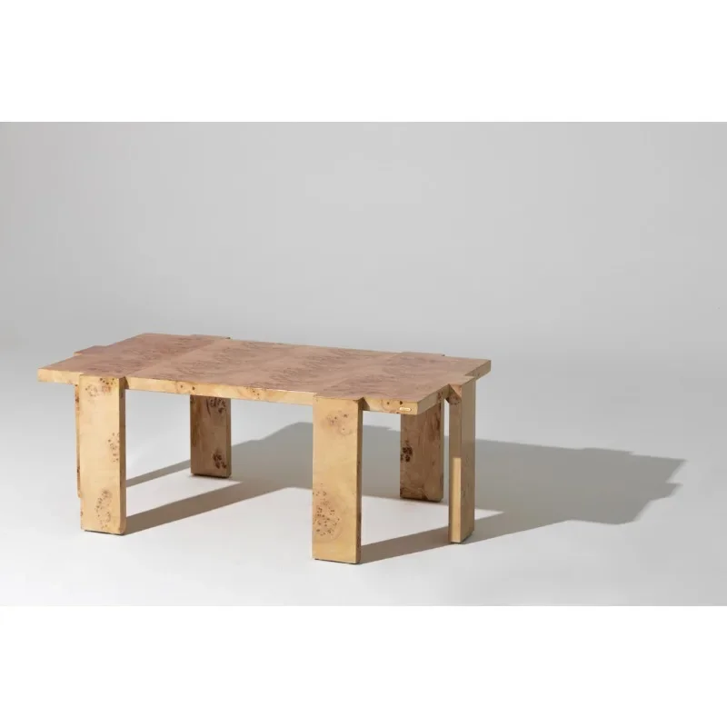 Mahogany core wood pattern coffee table minimalist Italian empty six-foot short table small dining table
Mahogany core wood pattern coffee table minimalist Italian empty six-foot short table small dining table