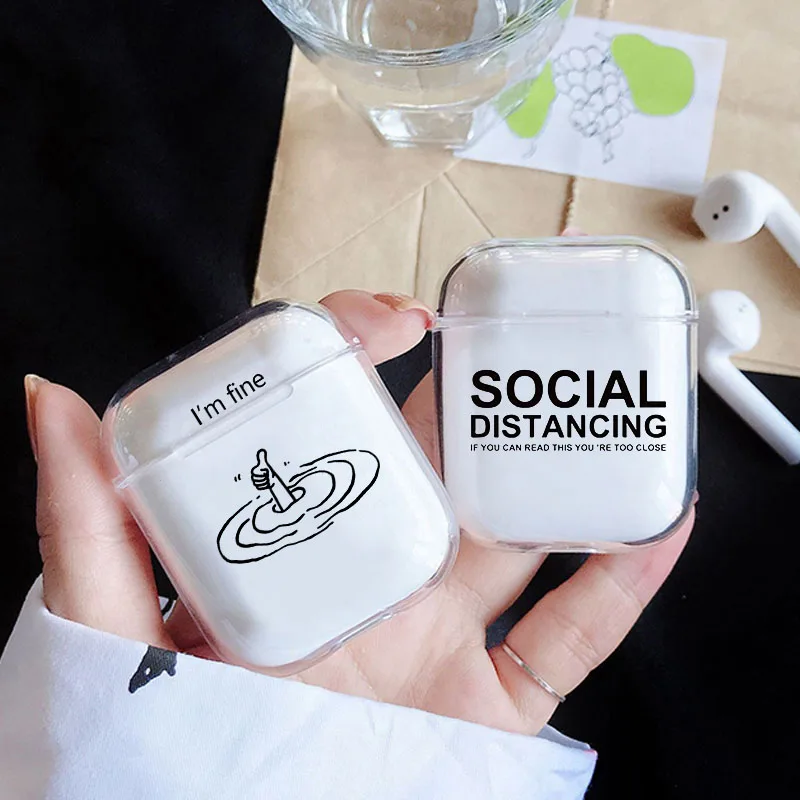 Social Phobia Social Distancing Earphone Case for Airpods 4th 3rd Pro Covers for Airpod 2 3 1 Protective Accessorie Shell Fundas
Social Phobia Social Distancing Earphone Case for Airpods 4th 3rd Pro Covers for Airpod 2 3 1 Protective Accessorie Shell Fundas