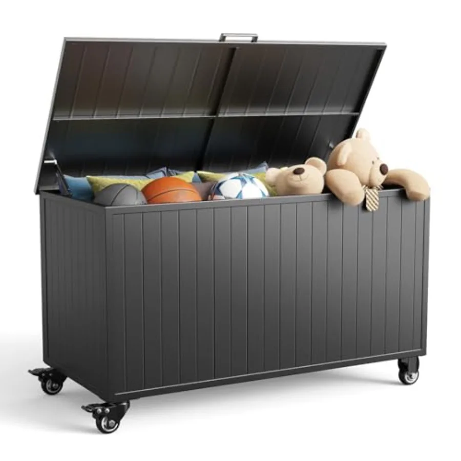 Outdoor Storage Box with Wheels, Mobile Aluminum Deck Boxes Outdoor Waterproof, UV Resistant Patio Storage Box with Lid for Pat
Outdoor Storage Box with Wheels, Mobile Aluminum Deck Boxes Outdoor Waterproof, UV Resistant Patio Storage Box with Lid for Pat